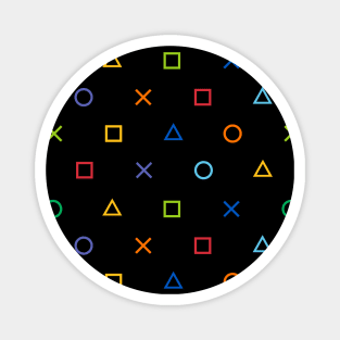 Playstation Colorful Pattern Magnet